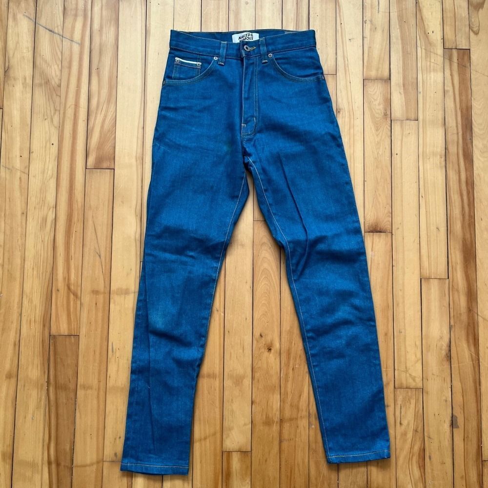 Naked Famous Denim Max Jeans Blue Straight Leg Womens 25/26